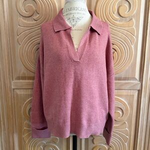 Women's Collared & Cuffed Sleeve Sweater Size XL